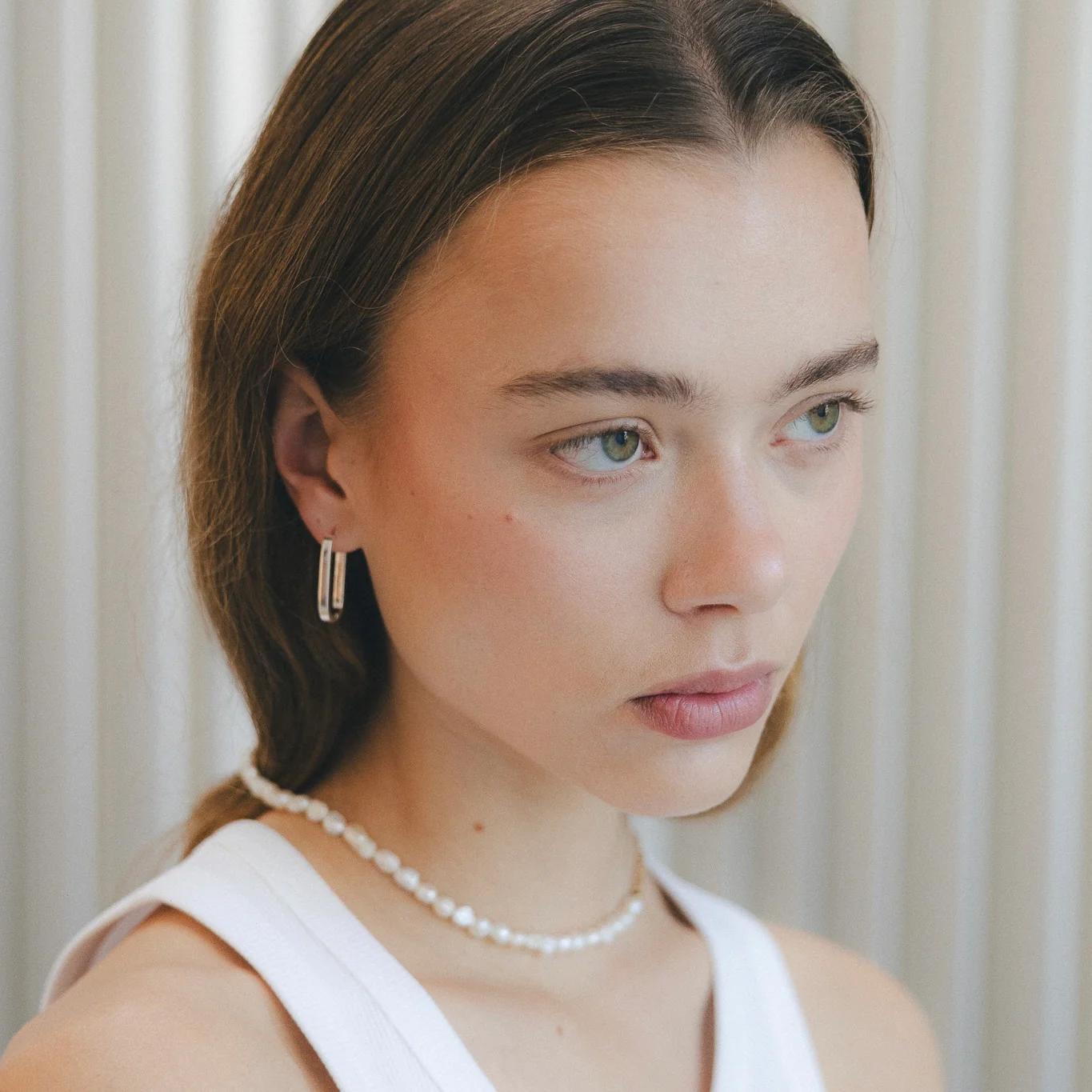 Ella Hoops Silver - Image 3